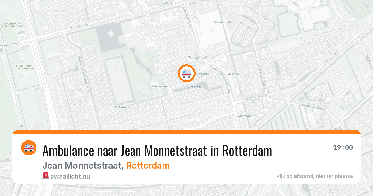 Ambulance naar Jean Monnetstraat in Rotterdam — 6 jun 2026