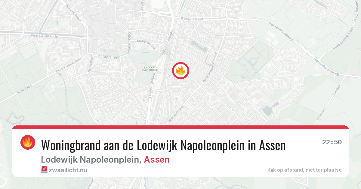 Woningbrand aan de Lodewijk Napoleonplein in Assen — 10 apr 2026