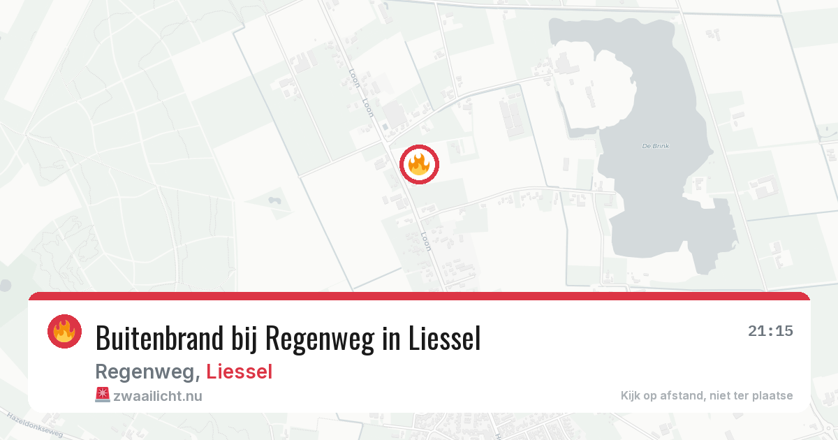 Buitenbrand bij Regenweg in Liessel — 24 mrt 2026