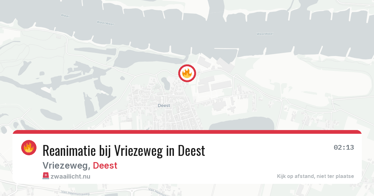 Reanimatie bij Vriezeweg in Deest — 26 feb 2026