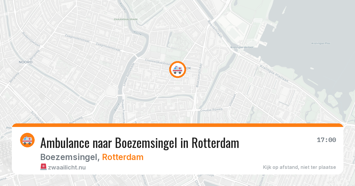 Ambulance naar Boezemsingel in Rotterdam — 15 jul 2026