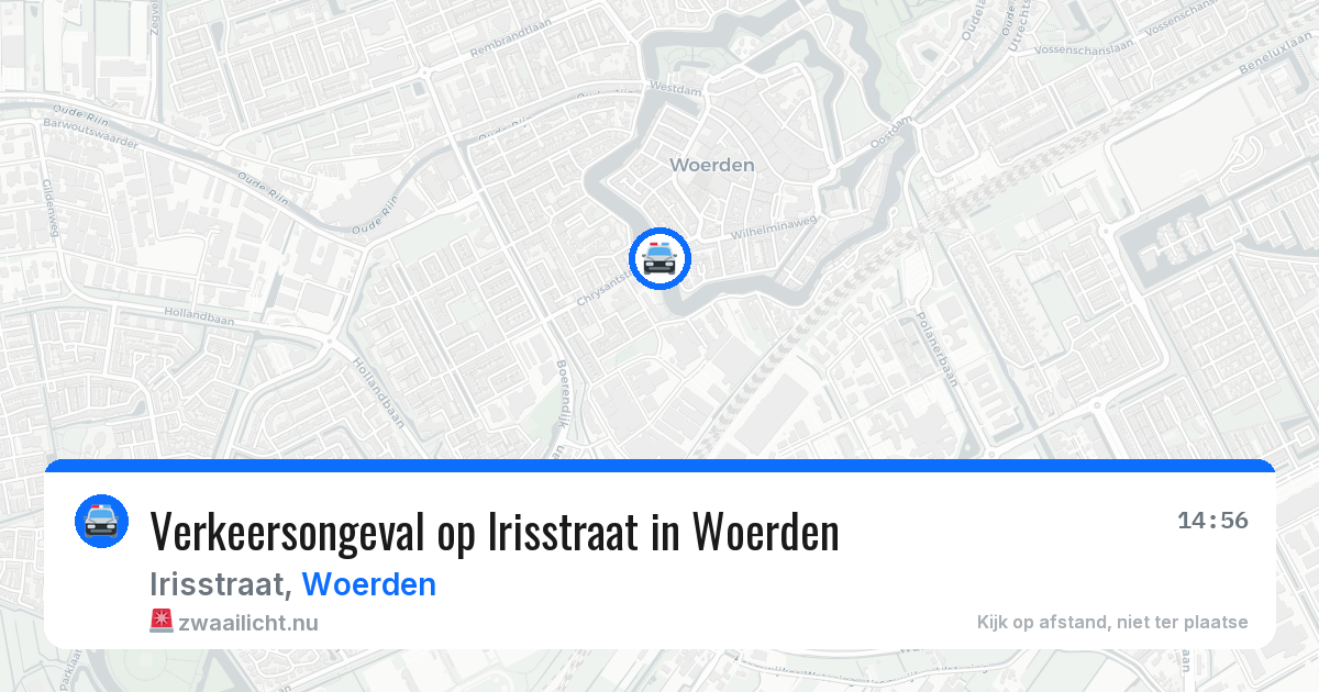 Verkeersongeval op Irisstraat in Woerden — 14 apr 2026