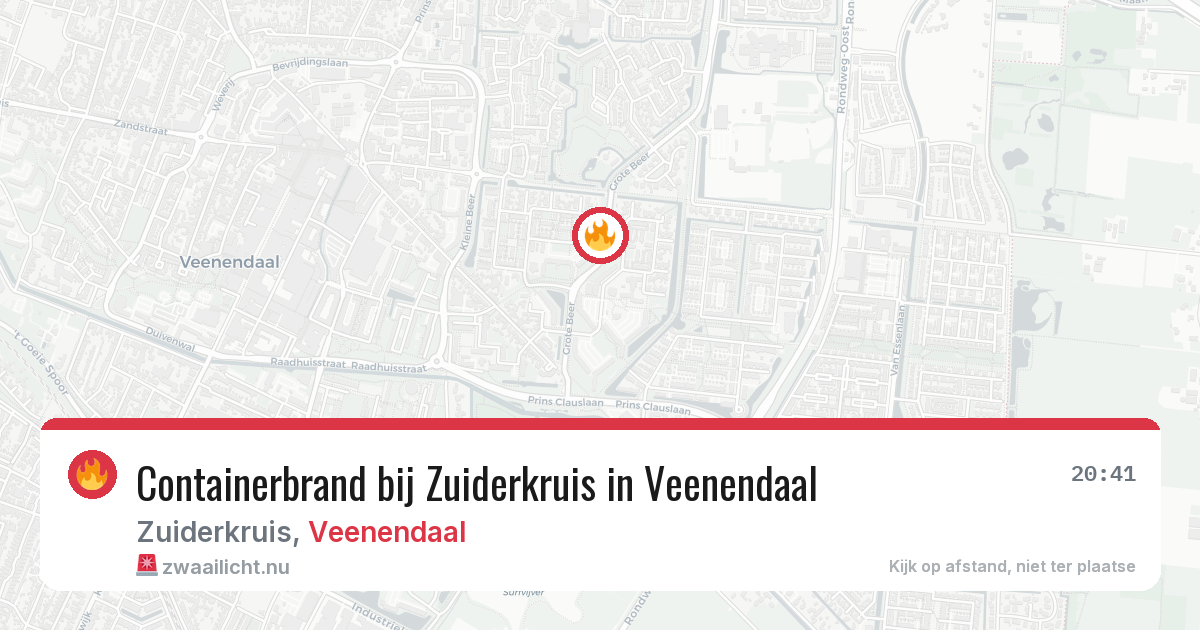 Containerbrand bij Zuiderkruis in Veenendaal — 24 jul 2026