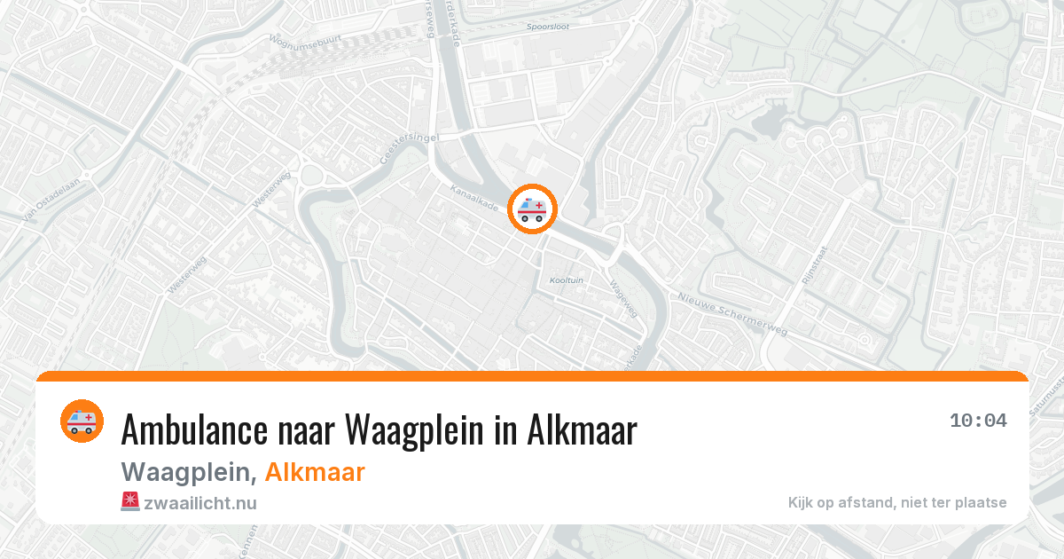 Ambulance naar Waagplein in Alkmaar — 22 mei 2026