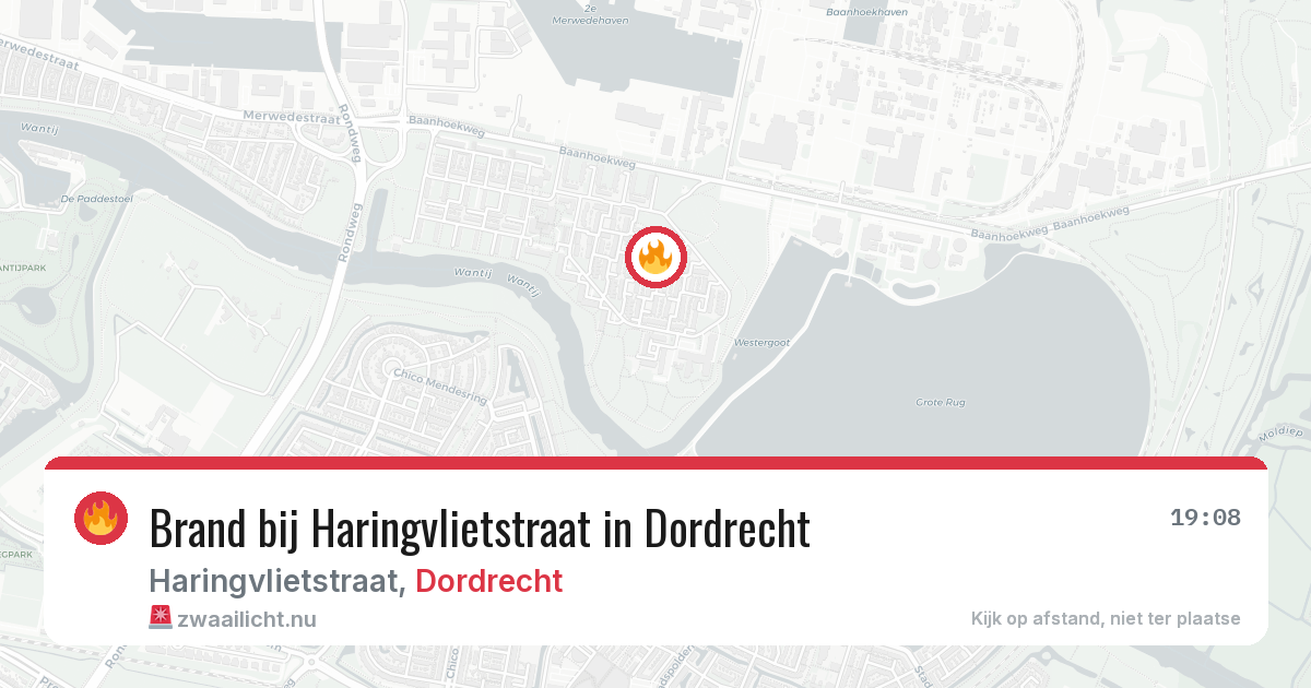 Brand bij Haringvlietstraat in Dordrecht — 5 jun 2026