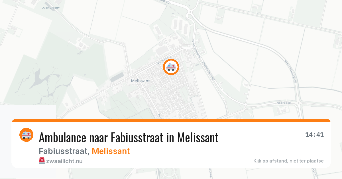 Ambulance naar Fabiusstraat in Melissant — 10 jul 2026
