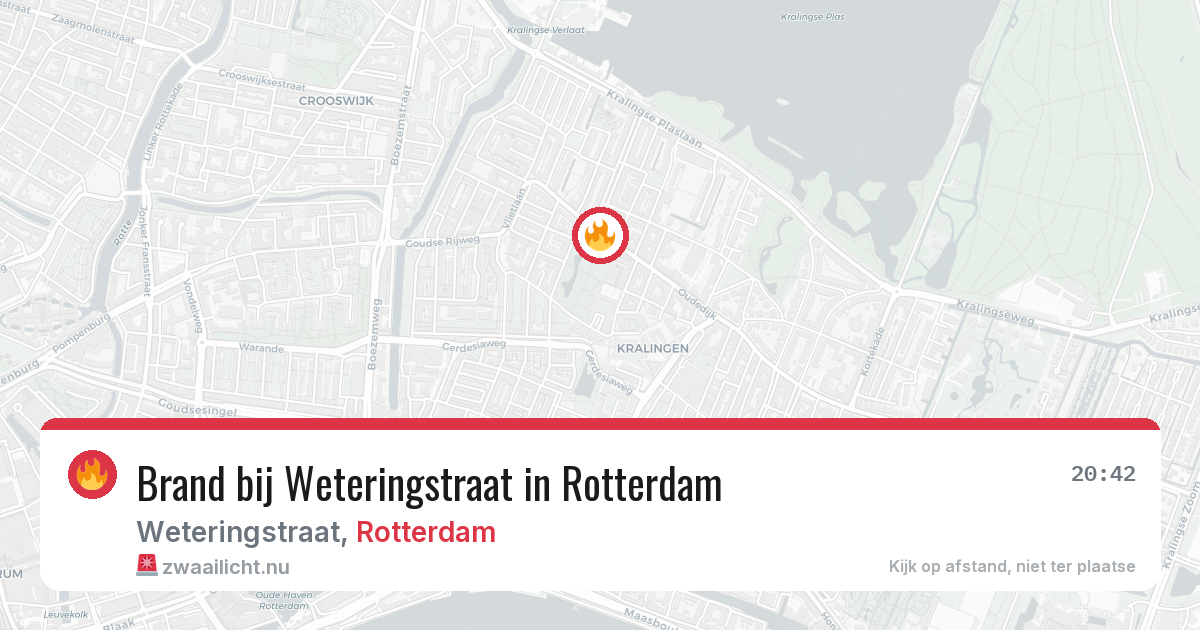 Brand bij Weteringstraat in Rotterdam — 30 mei 2026
