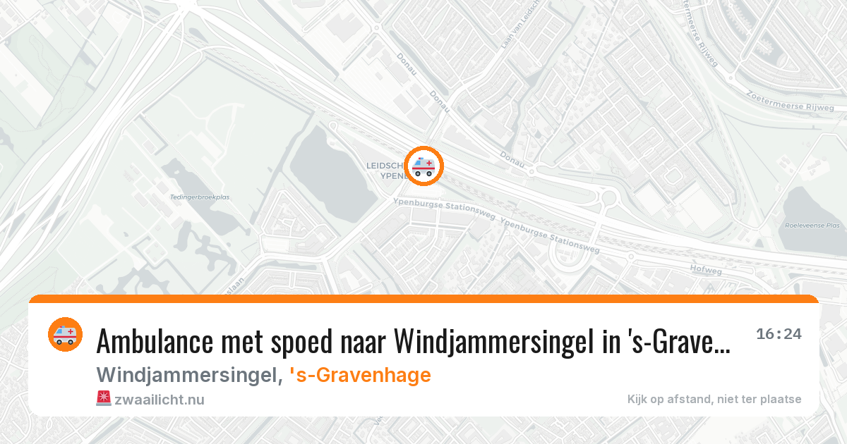 Ambulance met spoed naar Windjammersingel in 's-Gravenhage — 20 jul 2026