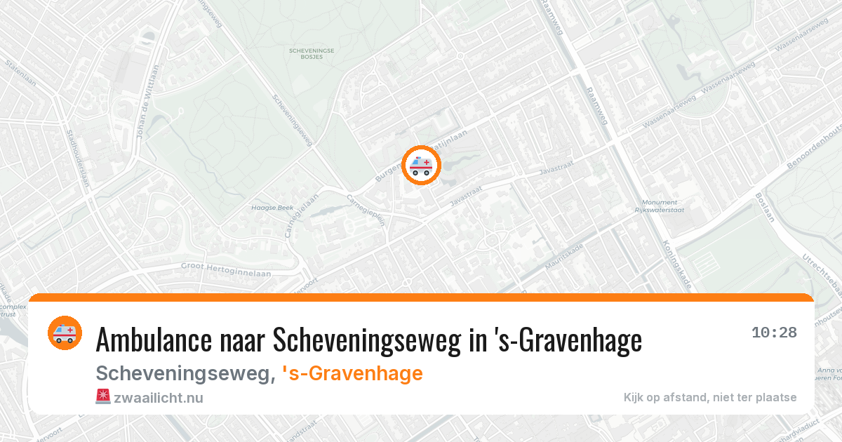 Ambulance naar Scheveningseweg in 's-Gravenhage — 12 mei 2026