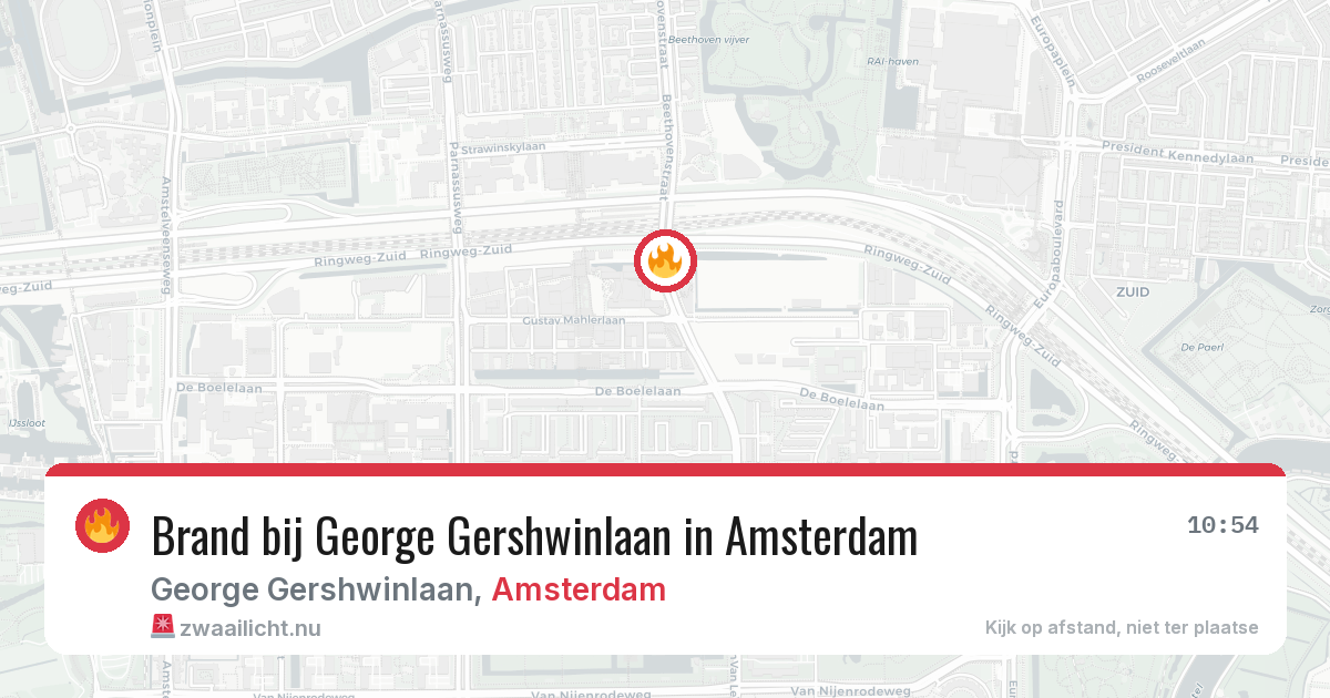 Brand bij George Gershwinlaan in Amsterdam — 26 jul 2026