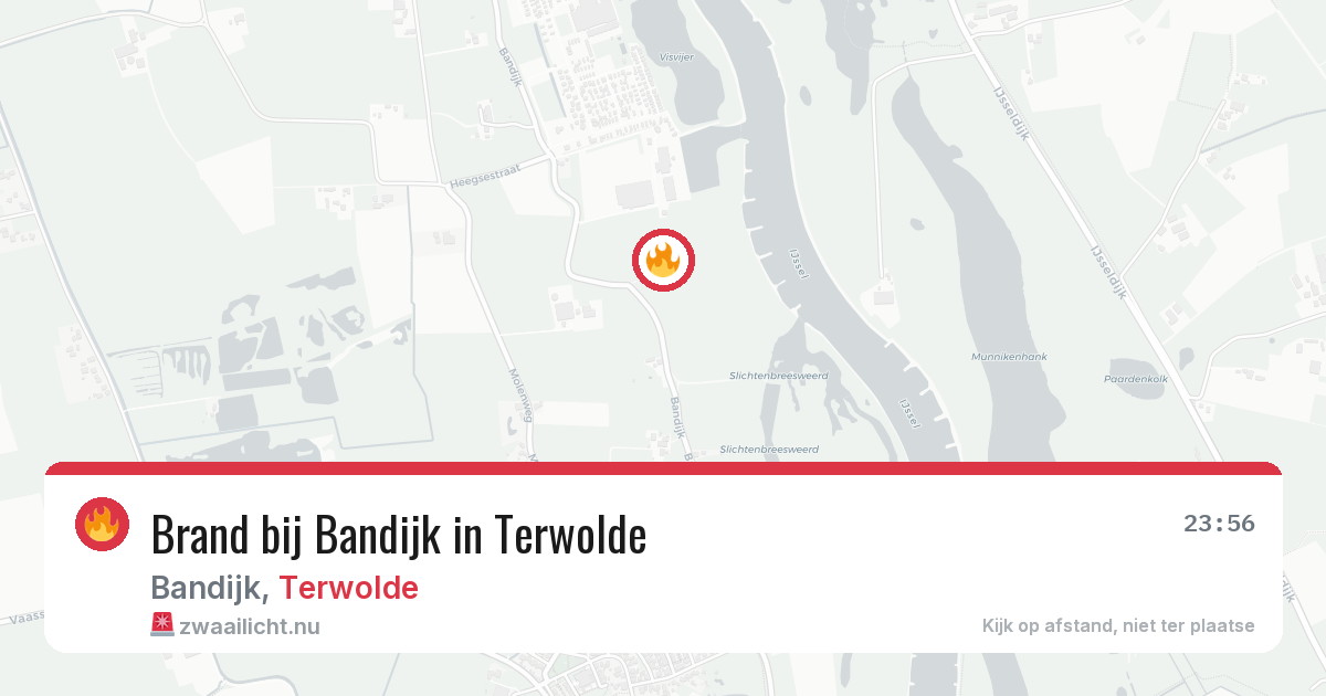 Brand bij Bandijk in Terwolde — 15 feb 2026