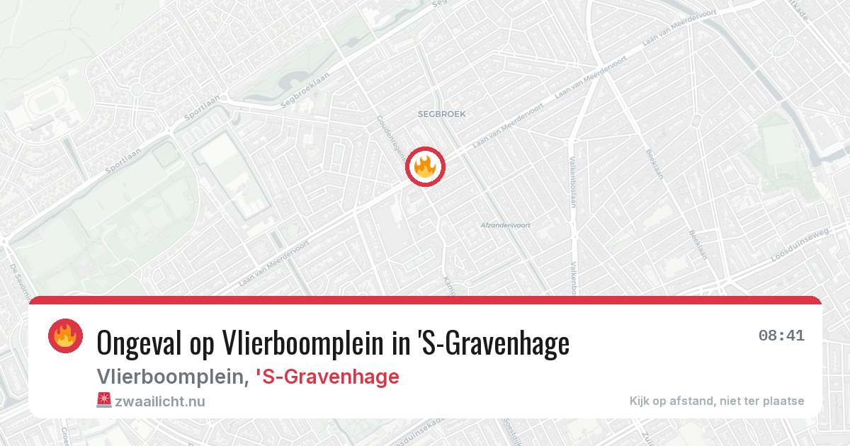 Ongeval op Vlierboomplein in 'S-Gravenhage — 9 jul 2026