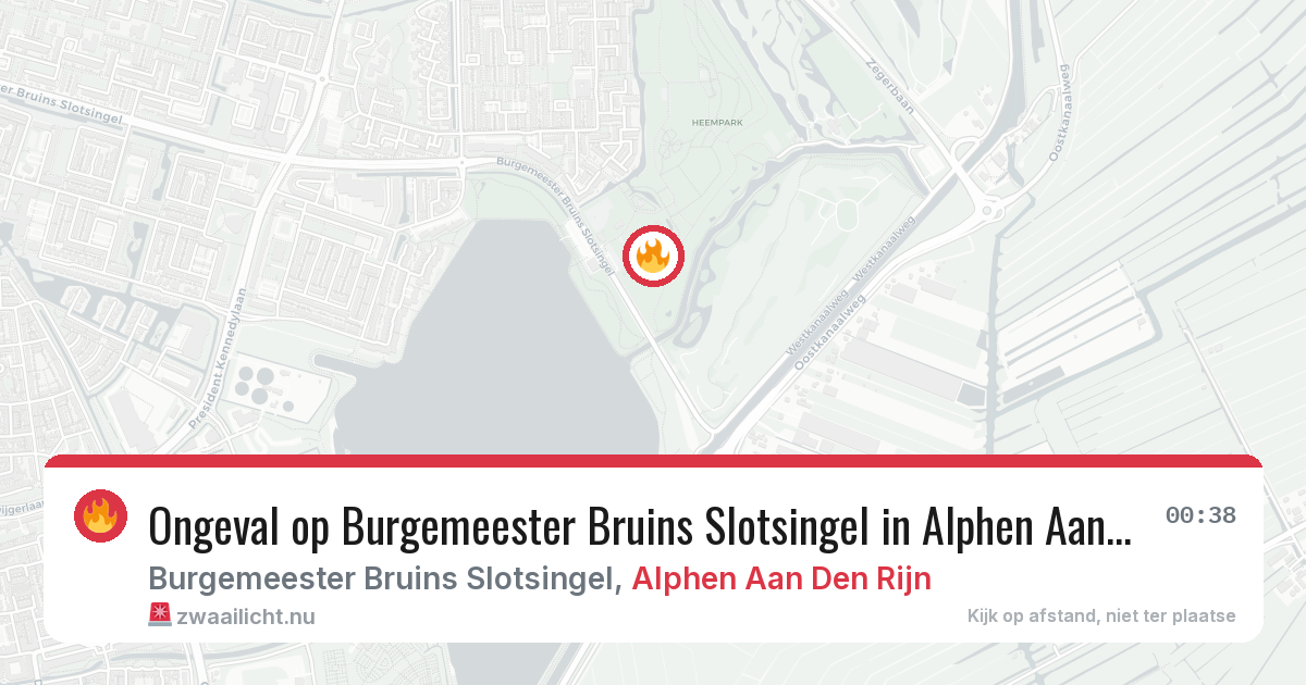 Ongeval op Burgemeester Bruins Slotsingel in Alphen Aan Den Rijn — 3 jun 2026