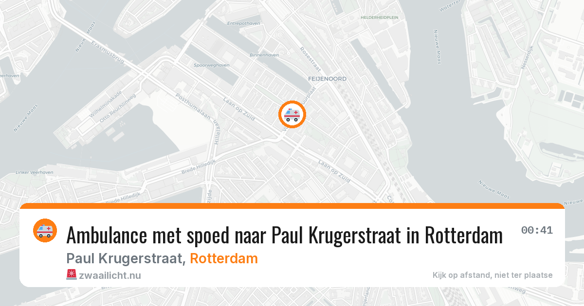 Ambulance met spoed naar Paul Krugerstraat in Rotterdam — 20 mei 2026