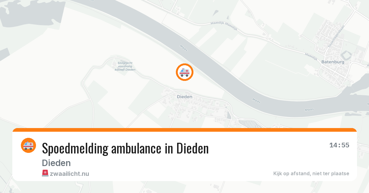 Spoedmelding ambulance in Dieden — 23 feb 2026