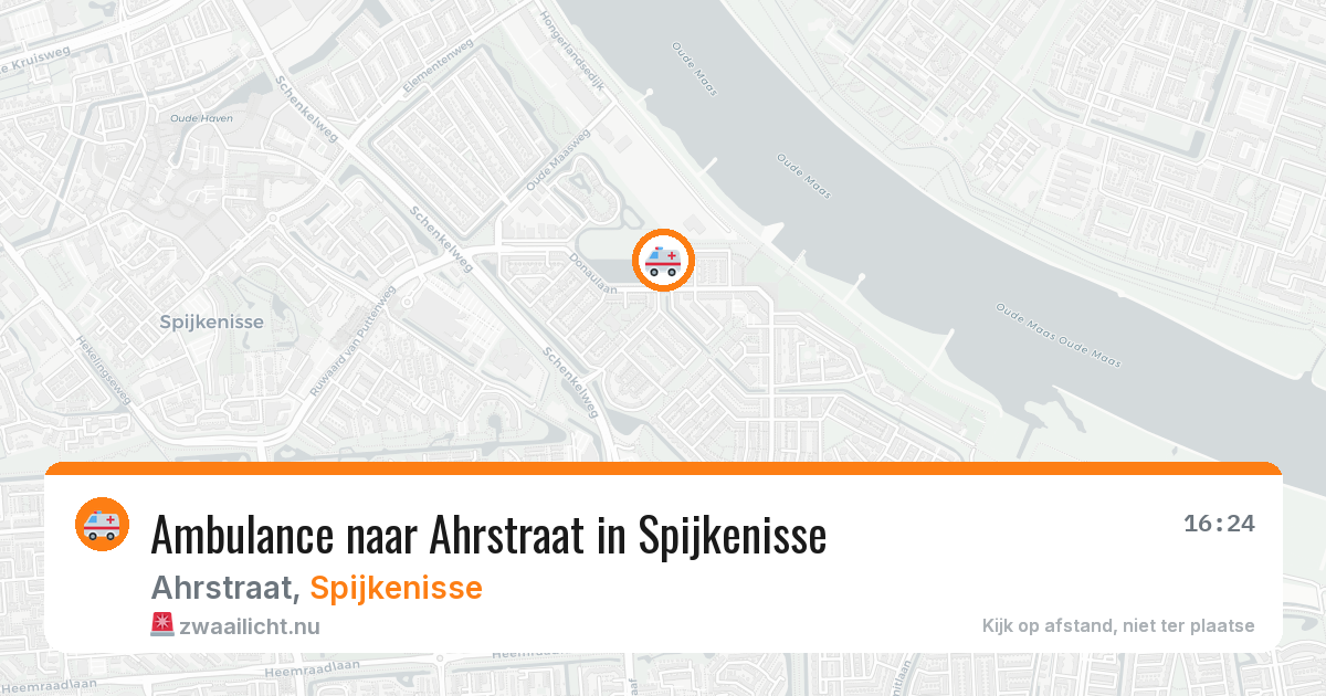 Ambulance naar Ahrstraat in Spijkenisse — 20 jul 2026