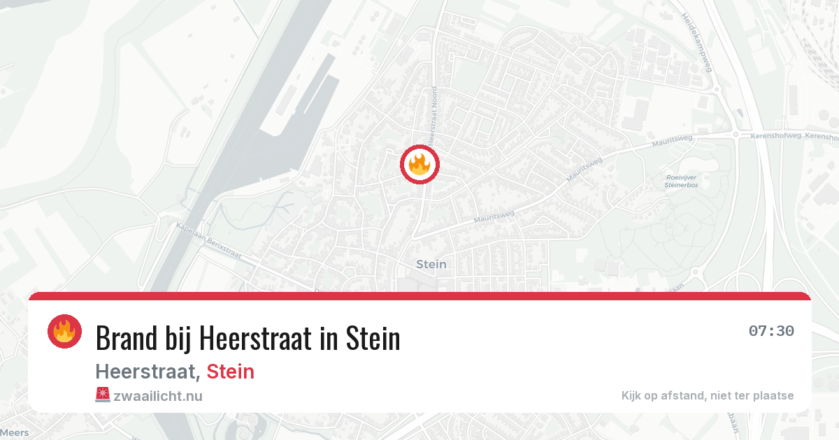Brand bij Heerstraat in Stein — 15 jul 2026