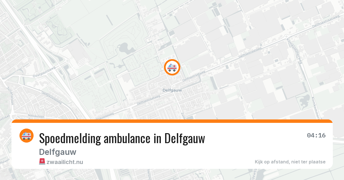 Spoedmelding ambulance in Delfgauw — 21 jul 2026