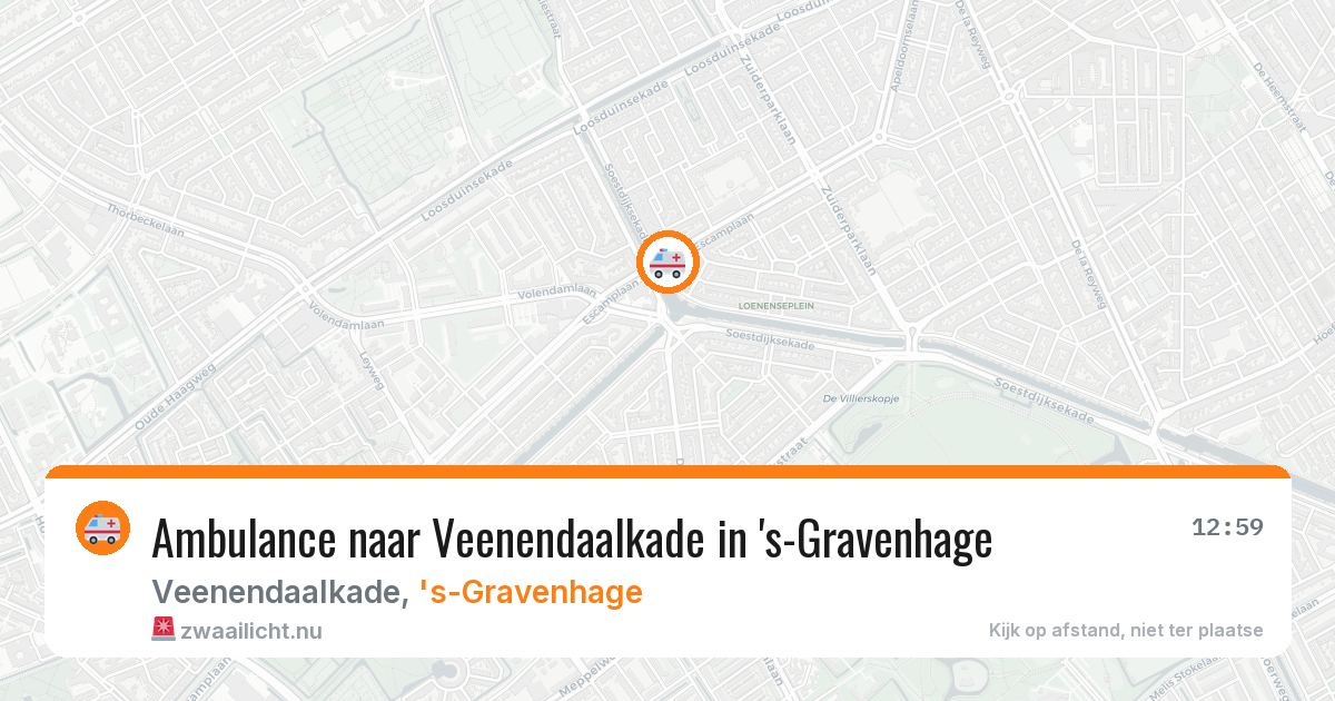 Ambulance naar Veenendaalkade in 's-Gravenhage — 22 mei 2026