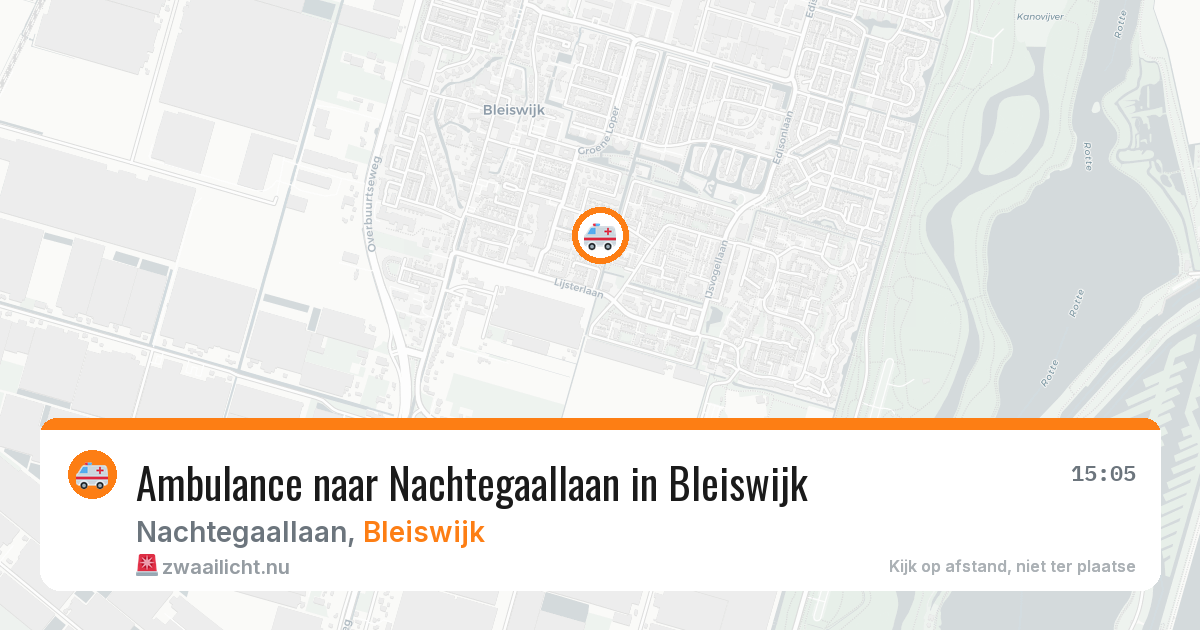 Ambulance naar Nachtegaallaan in Bleiswijk — 20 jul 2026