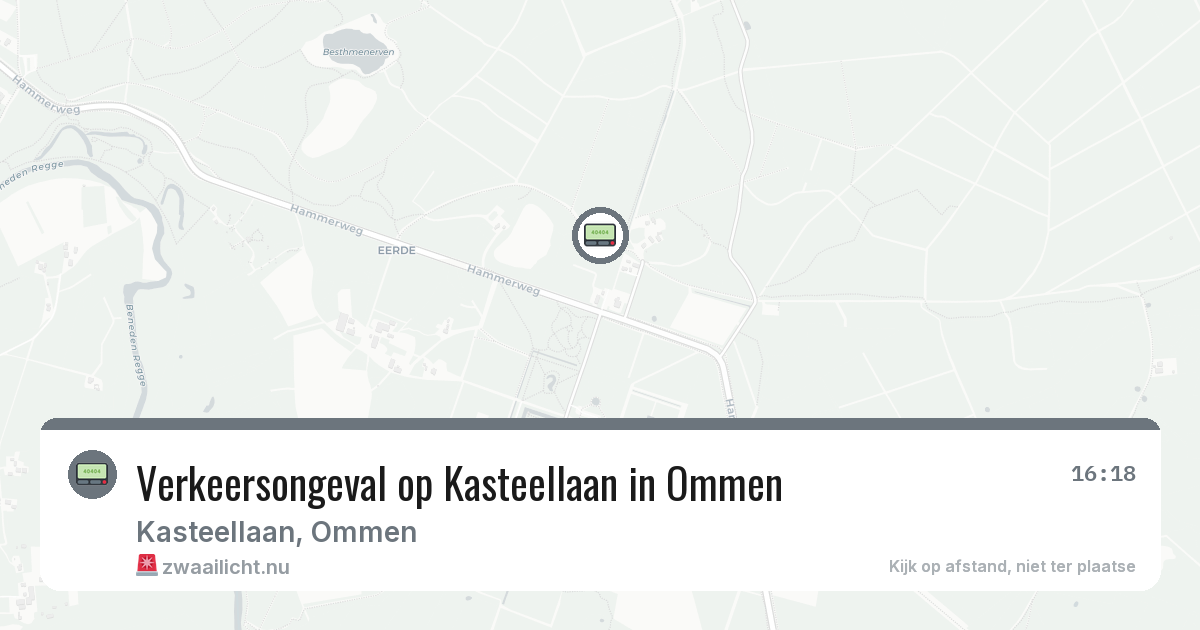 Verkeersongeval op Kasteellaan in Ommen — 26 mei 2026