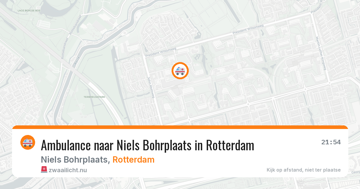 Ambulance naar Niels Bohrplaats in Rotterdam — 25 mrt 2026