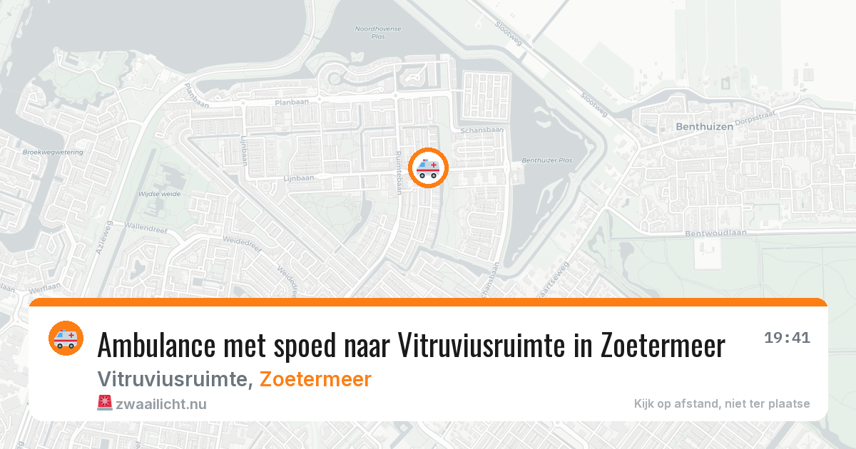 Ambulance met spoed naar Vitruviusruimte in Zoetermeer — 20 mei 2026