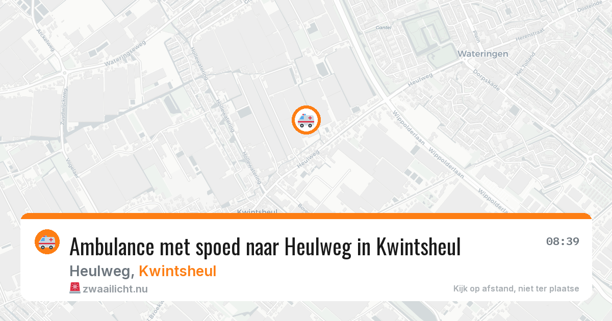 Ambulance met spoed naar Heulweg in Kwintsheul — 23 apr 2026