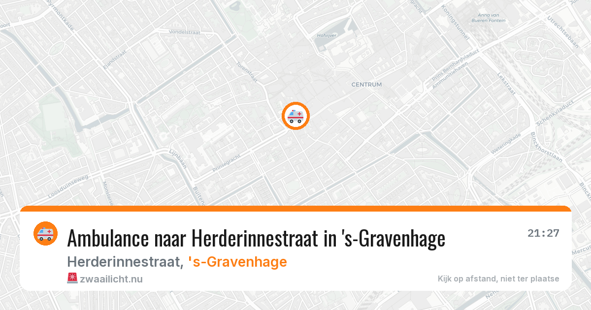 Ambulance naar Herderinnestraat in 's-Gravenhage — 9 mei 2026