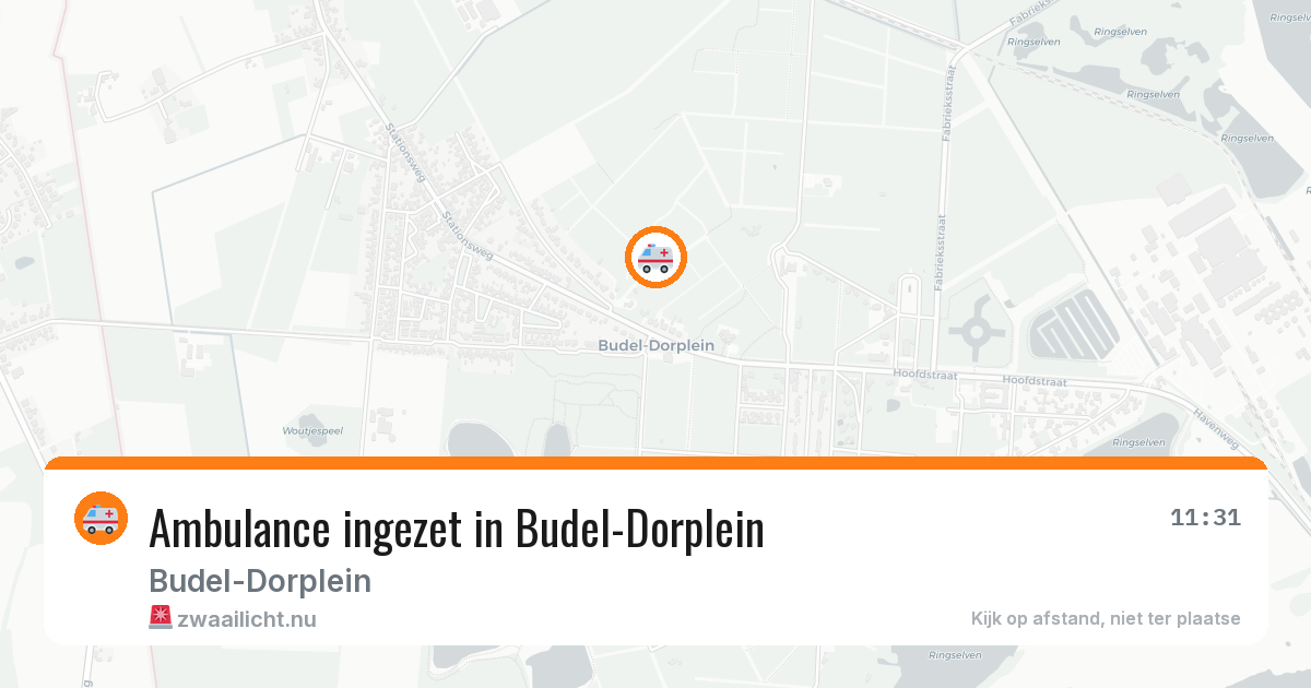Ambulance ingezet in Budel-Dorplein — 14 jul 2026