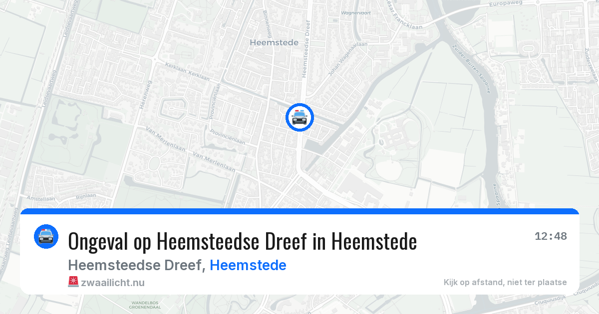 Ongeval op Heemsteedse Dreef in Heemstede — 21 apr 2026