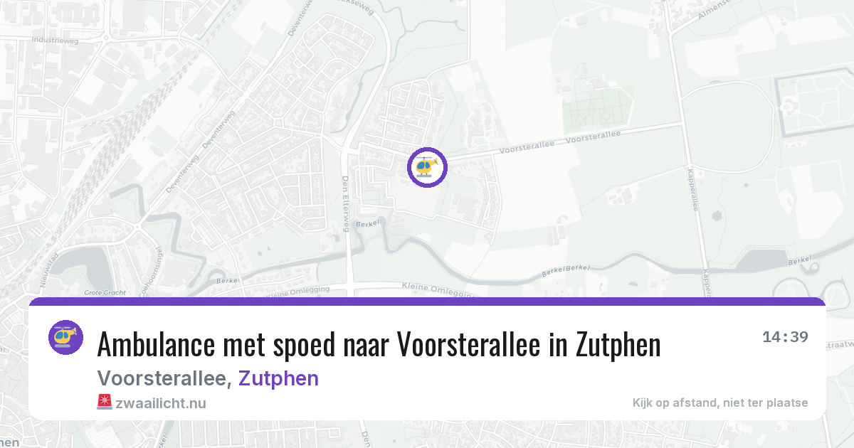 Ambulance met spoed naar Voorsterallee in Zutphen — 23 jul 2026