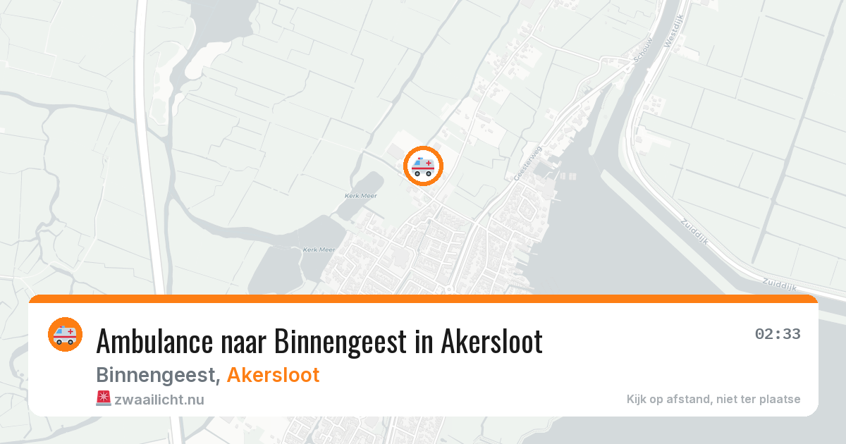 Ambulance naar Binnengeest in Akersloot — 10 jul 2026