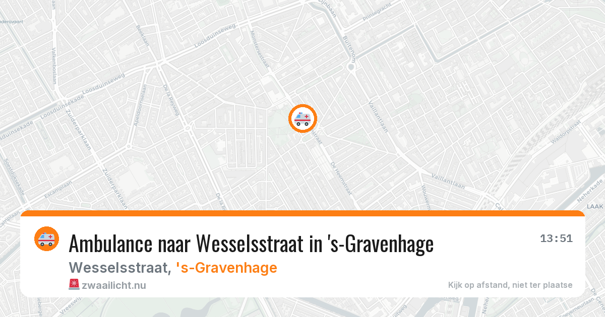 Ambulance naar Wesselsstraat in 's-Gravenhage — 4 jun 2026