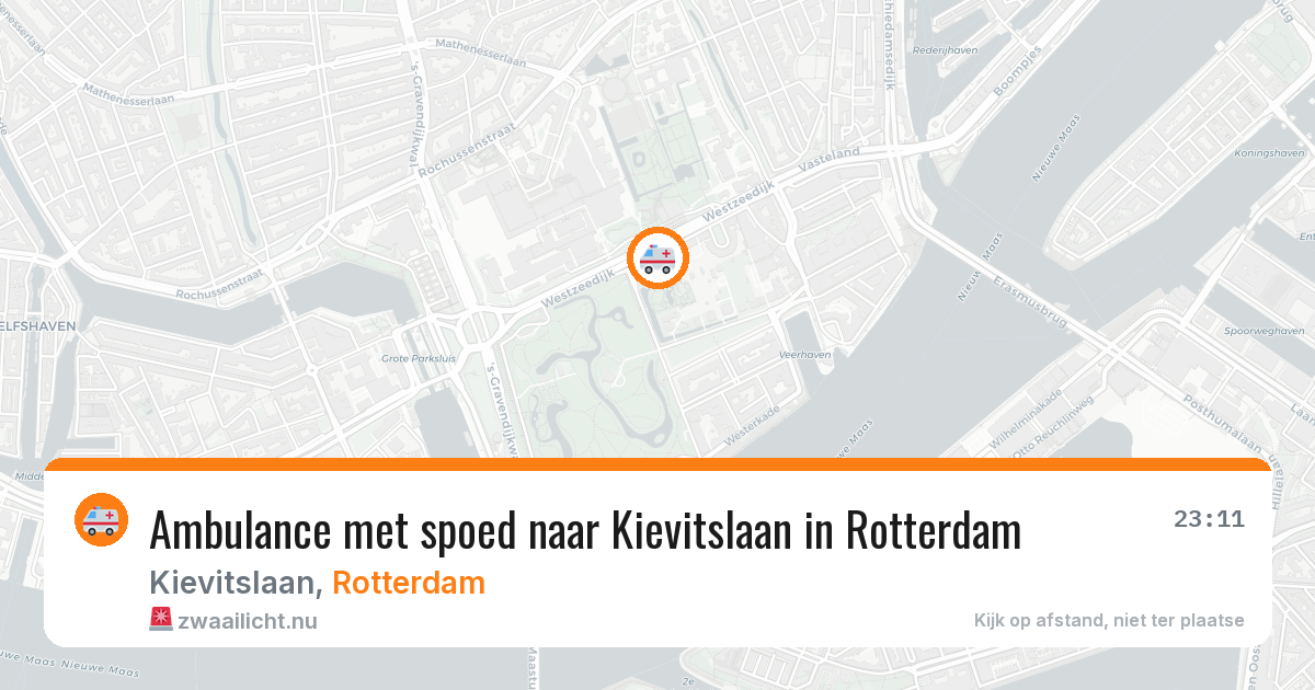 Ambulance met spoed naar Kievitslaan in Rotterdam — 5 apr 2026