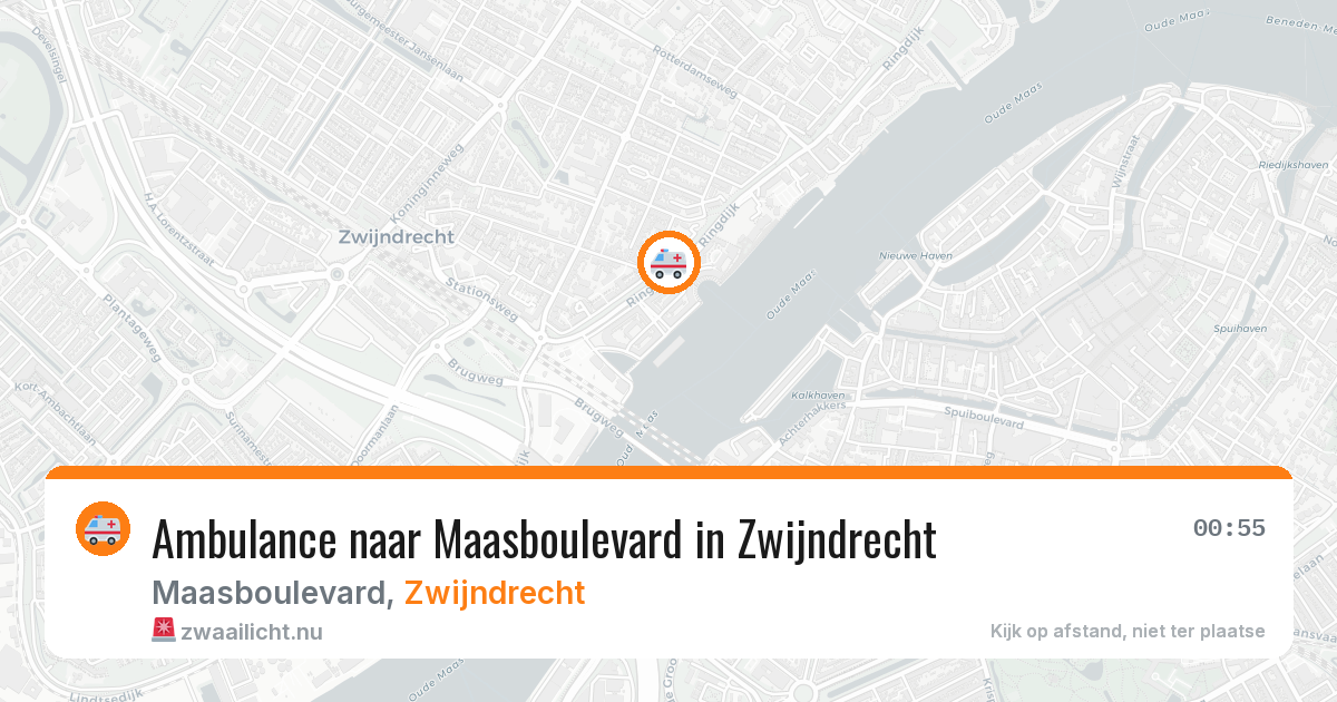 Ambulance naar Maasboulevard in Zwijndrecht — 13 apr 2026