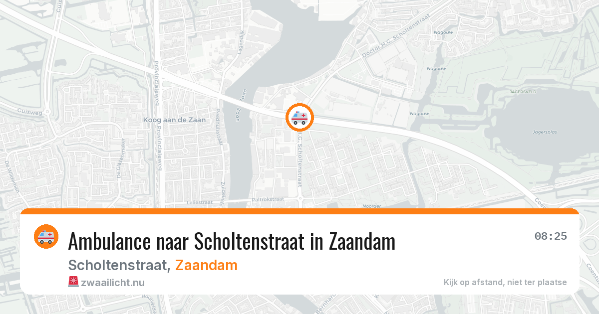 Ambulance naar Scholtenstraat in Zaandam — 12 mei 2026
