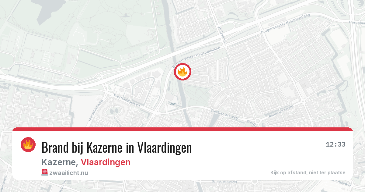 Brand bij Kazerne in Vlaardingen — 30 apr 2026