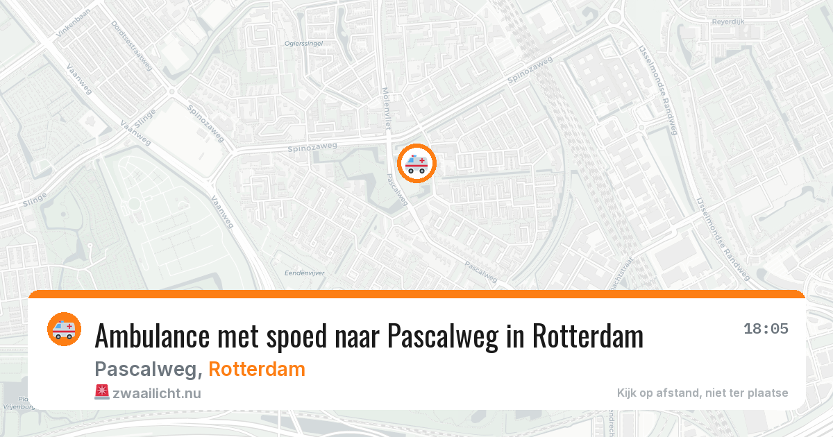 Ambulance met spoed naar Pascalweg in Rotterdam — 21 jul 2026
