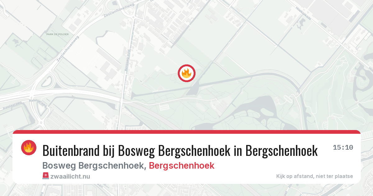 Buitenbrand bij Bosweg Bergschenhoek in Bergschenhoek — 26 mei 2026