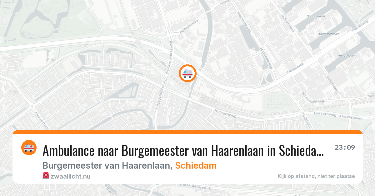 Ambulance naar Burgemeester van Haarenlaan in Schiedam — 2 jun 2026