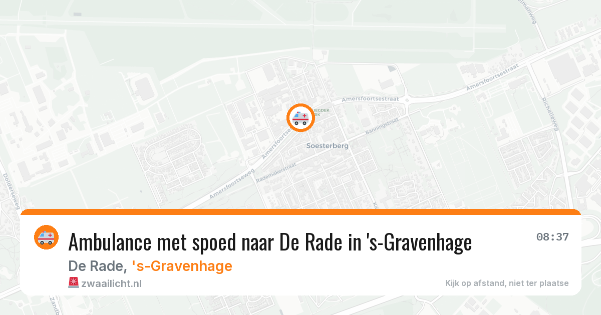 Ambulance met spoed naar De Rade in 's-Gravenhage — 6 mrt 2026