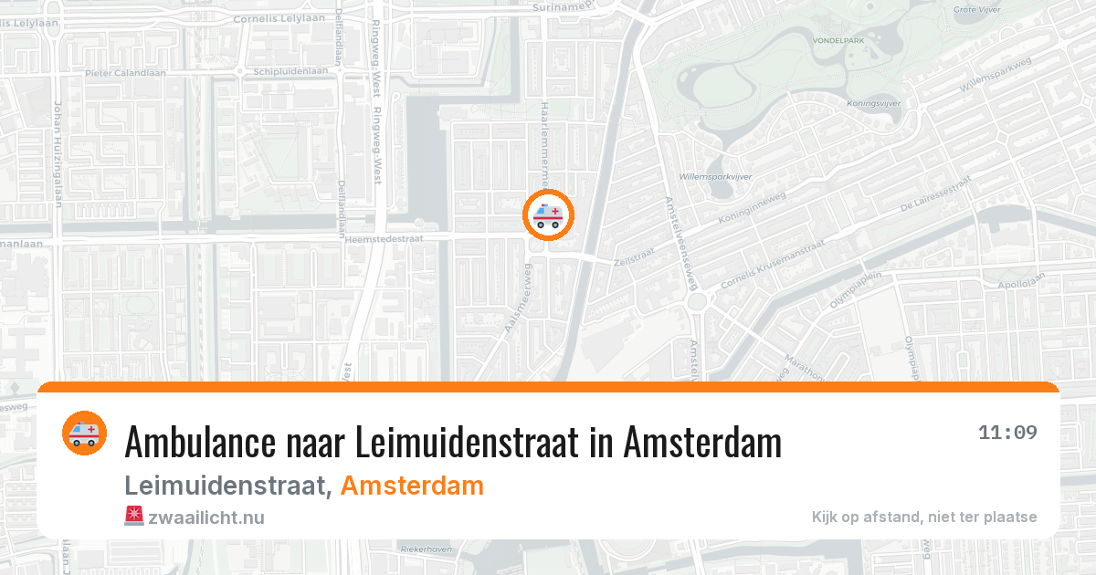Ambulance naar Leimuidenstraat in Amsterdam — 31 mei 2026