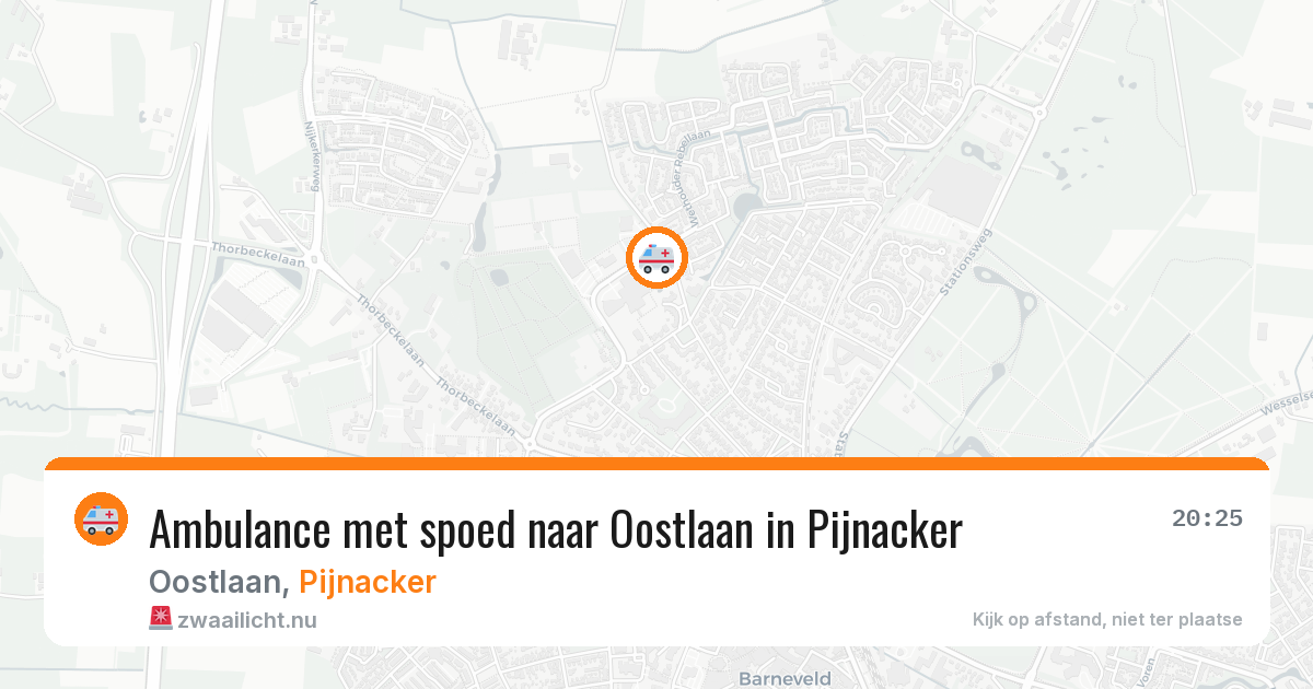 Ambulance met spoed naar Oostlaan in Pijnacker — 22 jan 2026
