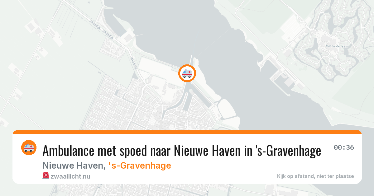 Ambulance met spoed naar Nieuwe Haven in 's-Gravenhage — 24 jan 2026