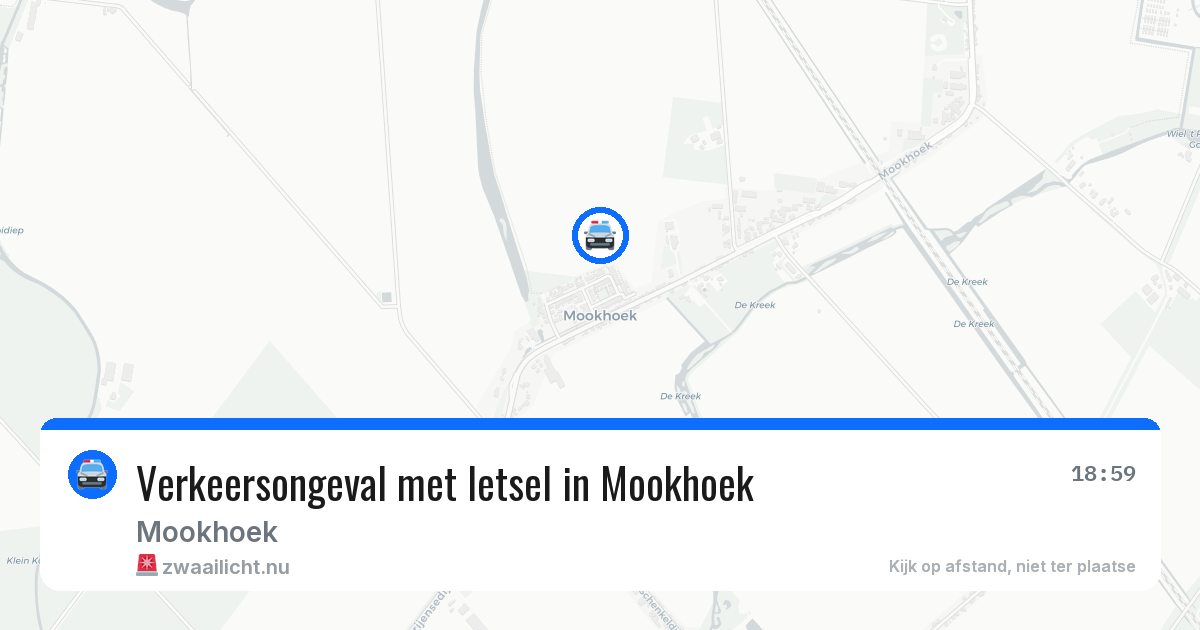 Verkeersongeval met letsel in Mookhoek — 5 jun 2026