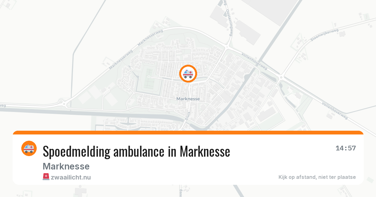 Spoedmelding ambulance in Marknesse — 15 apr 2026