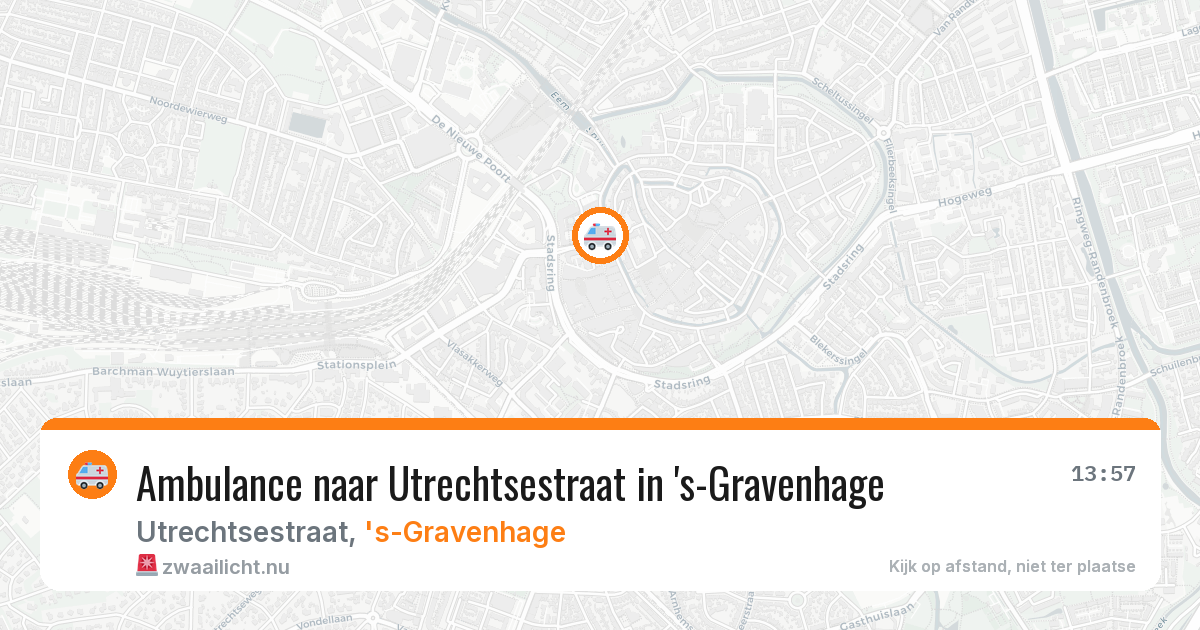 Ambulance naar Utrechtsestraat in 's-Gravenhage — 20 mrt 2026