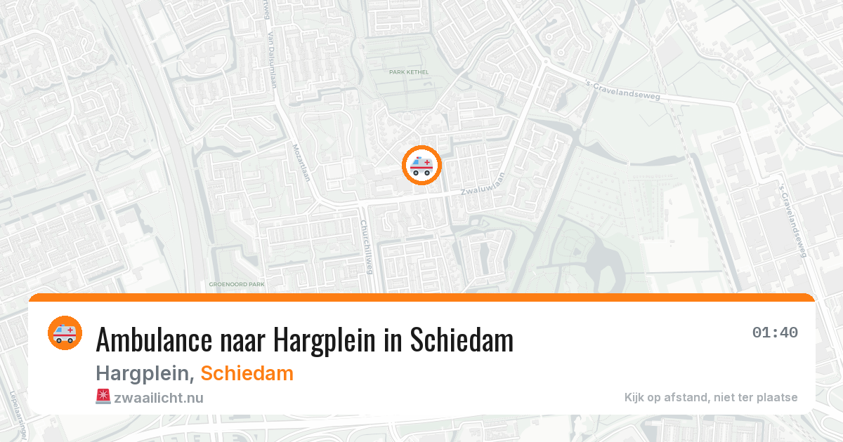 Ambulance naar Hargplein in Schiedam — 11 jul 2026