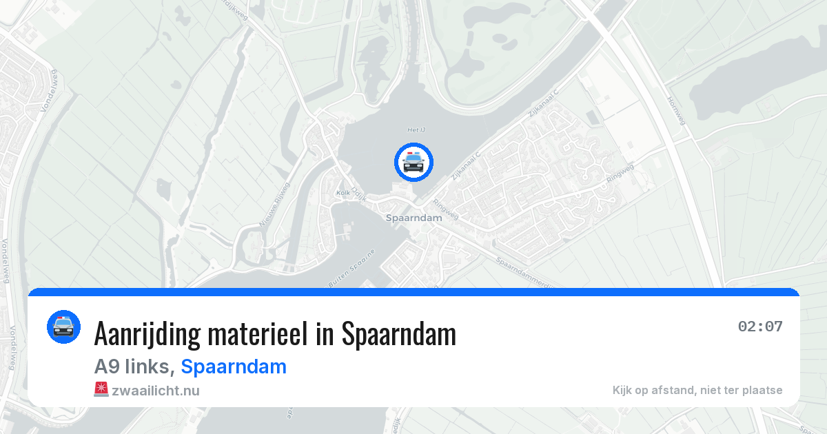 Aanrijding materieel in Spaarndam — 12 jul 2026